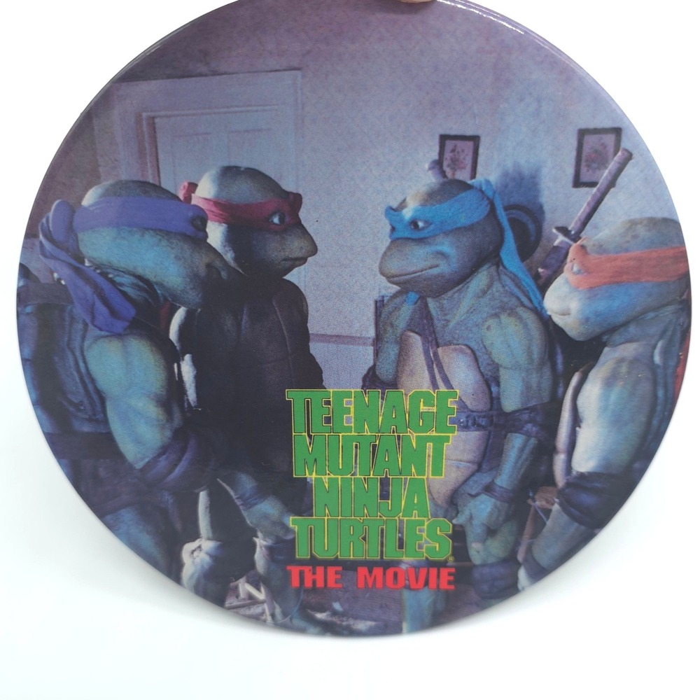 TMNT The Movie Vintage 1990s Large Collectible Pin Kids Vintage 1990